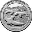 USA Quarter Dollar Effigy Mounds 2017 S Proof KM# 653a EFFIGY MOUNDS IOWA 2017 E PLURIBUS UNUM coin reverse