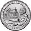 USA Quarter Dollar Frederick Douglass 2017 P KM# 654 FREDERICK DOUGLASS DISTRICT OF COLUMBIA 2017 E PLURIBUS UNUM coin reverse