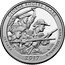 USA Quarter Dollar George Rogers Clark 2017 P KM# 657 GEORGE ROGERS CLARK INDIANA 2017 E PLURIBUS UNUM coin reverse
