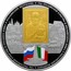 Russia Twenty Five Roubles Italian-Russian Year 2011 Proof Y# 1321 ГОД РОССИЙСКОЙ КУЛЬТУРЫ И РУССКОГО ЯЗЫКА В ИТАЛЬЯНСКОЙ РЕСПУБЛИКЕ И ГОД ИТАЛЬЯНСКОЙ КУЛЬТУРЫ И ИТАЛЬЯНСКОГО ЯЗЫКА В РОССИЙСКОЙ ФЕДЕРАЦИИ СЕРГИЕВ ПОСАД БАРИ coin reverse