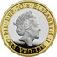 UK Two Pounds First World War Armistice (Piedfort) 2018 Proof ELIZABETH II∙DEI∙GRA∙REG∙FID∙DEF∙2018∙ J.C coin obverse