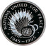 UK Two Pounds United Nations (Piedfort) 1995 Proof KM# P22 NATIONS UNITED FOR PEACE ∙ 1945 - 1995 ∙ 50 MR coin reverse