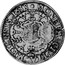 Russia Yefimok 1655 KM# 434 Empire Countermarked coinage MONETA CIVITA METENSIS 1638 coin reverse