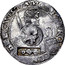Russia Yefimok Countermarked over Spanish Netherlands Patagon 1625 1655 KM# 422 MO ∙ ARG PRO ∙ CON FOE ∙ BELG ∙ WESTFRI (1655) coin obverse