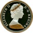 Canada 1 Cent Dove. Centennial design 1967 2017 Proof; selective rose gold plating ELIZABETH II D G REGINA coin obverse