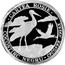 Moldova 10 Lei Black stork 2003 Proof KM# 20 CARTEA ROȘIE COCOSTÎRC NEGRU CICONIA NIGRA coin reverse
