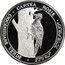 Moldova 10 Lei Green woodpecker 2001 Proof KM# 13 CIOCĂNITOARE VERDE CARTEA ROȘIE PICUS VIRIDIS coin reverse