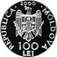 Moldova 100 Lei Stefan Neaga 2000 Proof KM# 28 REPUBLICA MOLDOVA 2000 100 LEI coin obverse