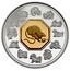 Canada 15 Dollars Zodiac Series - Year of the Rat 2008 Proof KM# 801 HC coin reverse