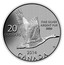 Canada 20 Dollars Canada Goose 2014 KM# 1561 20 DOLLARS FINE SILVER ARGENT PUR 9999 TT 2014 CANADA coin reverse