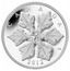 Canada 20 Dollars Crystal Series - Holiday Snowflake 2012 Proof KM# 1381 CANADA KW 2012 coin reverse
