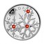 Canada 20 Dollars Crystal Series - Hyacinth Red Small Crystal Snowflake 2011 Proof KM# 1189 CANADA KW 2011 coin reverse