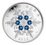 Canada 20 Dollars Crystal Snowflake - Blue 2010 Proof KM# 1048 CANADA KW 2010 coin reverse