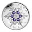 Canada 20 Dollars Crystal Snowflake - Tanzanite 2010 Proof KM# 1049 CANADA KW 2010 coin reverse