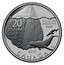 Canada 20 Dollars Iceberg & Whale 2013 KM# 1512 20 DOLLARS FINE SILVER ARGENT PUR 9999 ED 2013 CANADA coin reverse