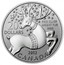 Canada 20 Dollars Magical Reindeer 2012 KM# 1337 ELIZABETH II D∙G∙REGINA coin obverse