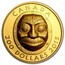 Canada 200 Dollars Grandmother Moon Mask 2013 Proof KM# 1500 CANADA 200 DOLLARS 2013 RC coin reverse