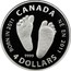 Canada 4 Dollars Welcome to the World 2011 Proof KM# 1129 CANADA BORN IN 2011 NÉ EN 2011 9999 4 DOLLARS coin reverse