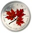 Canada 5 Dollars Coloured Maple Leaf - Autumn 2001 Proof KM# 436 CANADA 9999 9999 DA FINE SILVER 1 OZ ARGENT PUR coin reverse