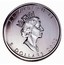 Canada 5 Dollars Coloured Maple Leaf - Spring 2002 KM# 505 ELIZABETH II 5 DOLLARS 2002 coin obverse