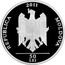 Moldova 50 Lei Alexandru Bernardazzi 2011 Proof KM# 67 2011 REPUBLICA MOLDOVA 50 LEI coin obverse