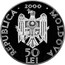 Moldova 50 Lei Monastery Condrita 2000 Proof KM# 78 2000 REPUBLICA MOLDOVA 50 LEI coin obverse