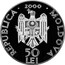Moldova 50 Lei Monastery Frumoasa 2000 Proof KM# 82 2000 REPUBLICA MOLDOVA 50 LEI coin obverse