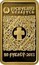 Belarus 50 Roubles Icon of the Most Holy Theotokos of Smalensk 2013 Proof KM# A267 РЭСПУБЛІКА БЕЛАРУСЬ AU 999 50 РУБЛЁЎ 2013 coin obverse