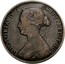 Canada Cent Victoria 1864 Short 6 KM# 6 VICTORIA D:G: BRITT: REG: F:D: coin obverse