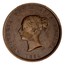 Canada Half Penny New Brunswick Token 1854 KM# 3 VICTORIA DEI GRATIA REGINA 1854 coin obverse