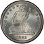 USA Quar. Dol. Seated Liberty 1882 KM# A98 LIBERTY coin obverse
