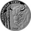 Belarus Rouble Belovezhskaya Pushcha - Zubr 2001 Proof KM# 47 БЕЛАВЕЖСКАЯ ПУШЧА ЗУБР coin reverse