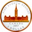 Canada 1 Dollar Renewed Silver Dollar Series: Peace Tower and Parliament Building 2017 Proof FIDE SVORVM REGNAT CANADA 2017 1 DOLLAR coin reverse