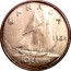 Canada 10 Cents Bluenose sailing Ottawa mint 1968 KM# 72 10 CENTS CANADA 1968 H coin reverse