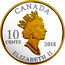 Canada 10 Cents Legacy of the Dime. Year of the Volunteer 2018 Proof CANADA 10 CENTS 2018 ELIZABETH II DH coin obverse