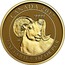 Canada 10 Dollars Big Horn Sheep 2017 Proof CANADA 2017 9999 FINE GOLD 1/3 OZ OR PUR coin reverse