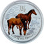 Australia 10 Dollars Year of the Horse (Colored) 2014 P YEAR OF THE HORSE P TV coin reverse