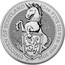 UK 10 Pounds The Unicorn Queen's Beasts 2019 UNICORN OF SCOTLAND 10 OZ FINE SILVER 999.9 2019 coin reverse