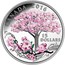 Canada 15 Dollars Cherry Blossoms 2016 Proof KM# 2153 CANADA 2016 15 DOLLARS coin reverse