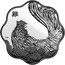 Canada 15 Dollars Lunar Lotus Year of the Rooster 2017 CRR coin reverse