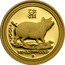 Australia 15 Dollars Year of the Pig 2007 P Proof 2007 1/10 OZ 9999 GOLD P coin reverse