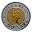 Canada 2 Dollars Knowledge 2000 Proof KM# 399b ELIZABETH II D∙G∙REGINA 2 DOLLARS coin obverse