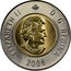 Canada 2 Dollars Polar Bear 2006 (ml) KM# 496 ELIZABETH II D G REGINA SB 2005 coin obverse