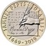 UK 2 Pounds 350 years of Samuel Pepys Diarist 2019 SAMUEL PEPYS DIARIST 1669 - 2019 coin reverse