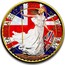 UK 2 Pounds Britannia - Union Jack 2017 BU 'BRITANNIA'2017' 1OZ '999'FINE'SILVER' coin reverse