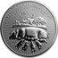 UK 2 Pounds Year of the Pig 2019 YEAR OF THE PIG • 2019 1 OZ FINE SILVER 999 HB coin reverse