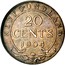 Canada 20 Cents (Edward VII) KM# 10 NEWFOUNDLAND 20 CENTS 1904 coin reverse