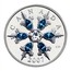 Canada 20 Dollars Crystal Snowflake - Blue 2007 Proof KM# 735 CANADA KW 2007 coin reverse