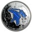 Canada 20 Dollars Lake Huron 2015 Proof KM# 1566 N 20 DOLLARS 2015 LAKE HURON LAC HURON coin reverse
