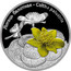 Belarus 20 Roubles Caltha Palustris Flower 2014 Proof ЛОТАЦЬ БАЛОТНАЯ CALTHA PALUSTRIS coin reverse